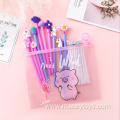 Korean girl heart cute pen bag with pen